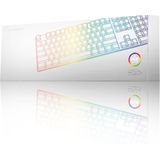 Sharkoon PureWriter RGB Blue toetsenbord USB QWERTY Amerikaans Engels Wit