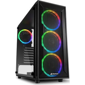 ATX Semi-tower Box Sharkoon 4044951034840 Black ATX LED RGB