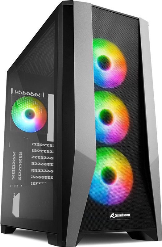 Sharkoon TG7M RGB - Toren - Zwart - Systeembehuizing met Venster