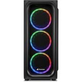 ATX Semi-tower Box Sharkoon TK5M RGB ATX Black