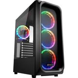 ATX Semi-tower Box Sharkoon TK5M RGB ATX Black