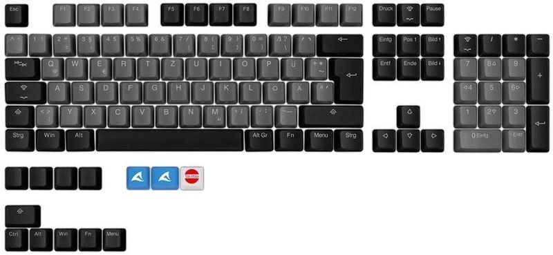 Sharkoon - SAC20 - Keycaps - Zwart - PBT - Achtergrondverlichting