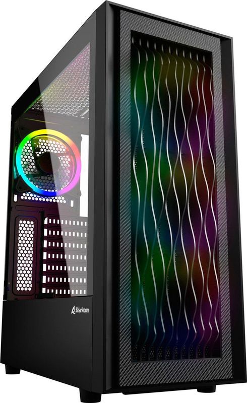 ATX Semi-tower Box Sharkoon RGB Wave Black