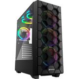 ATX Semi-tower Box Sharkoon RGB HEX Black