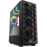 ATX Semi-tower Box Sharkoon RGB HEX Black