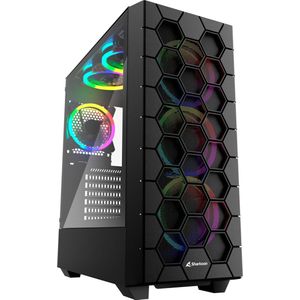 ATX Semi-tower Box Sharkoon RGB HEX Black