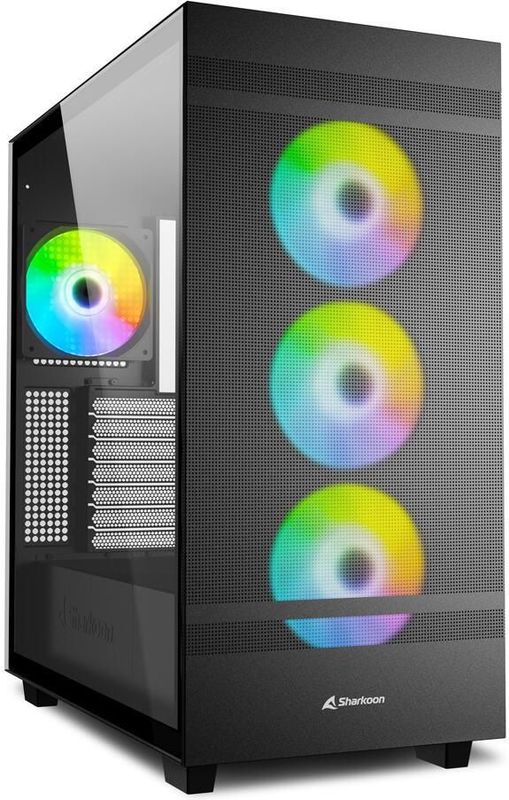 ATX Semi-tower Box Sharkoon Rebel C50 RGB ATX Black