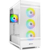 Sharkoon - Rebel C50 - Midi Tower Behuizing - Wit - RGB - ATX