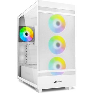 Sharkoon - Rebel C50 - Midi Tower Behuizing - Wit - RGB - ATX
