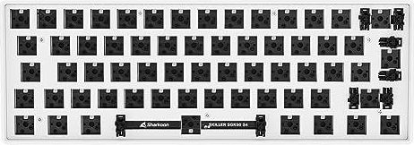 Sharkoon SKILLER SGK50 S4 Barebone ISO, weiß, 60% Layout, Hot-Swap Schaltertechnologie