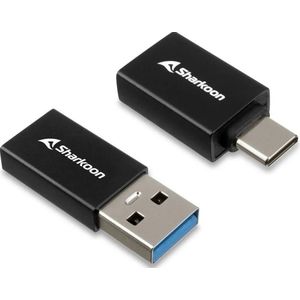 Sharkoon OfficePal - USB-C Adapter - USB type-C - USB A - 5 Gbit/s - zwart