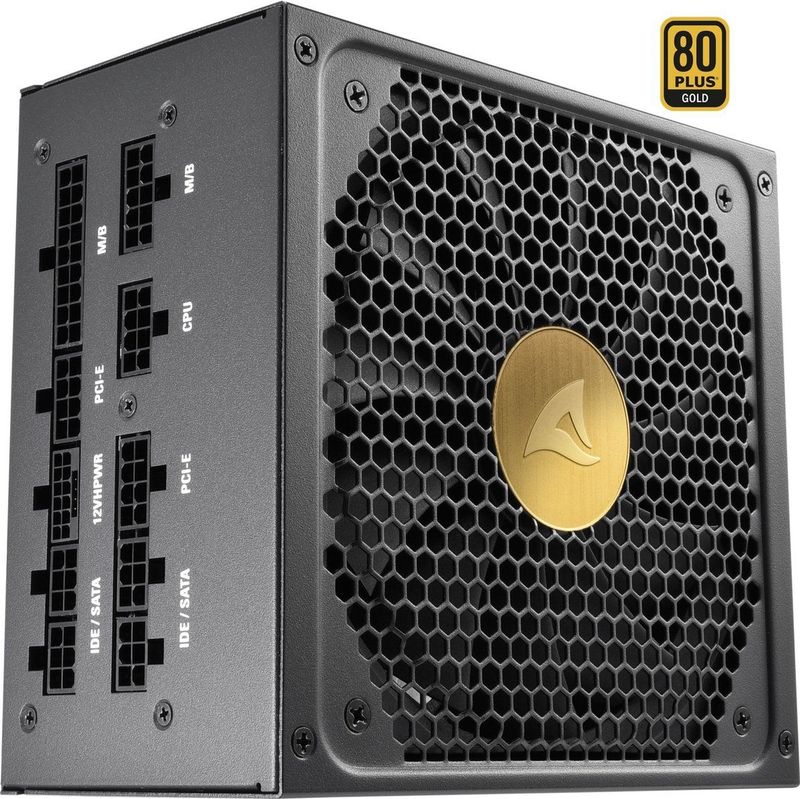 Sharkoon - Rebel P30 Gold - Voeding - 850 Watt - ATX 3.0 - Volledig Modulair
