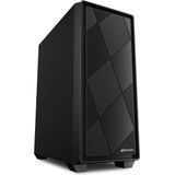 Sharkoon - VS8 - Midi Tower Behuizing - Zwart - Ruimte voor 6 Fans en 2 Radiatoren