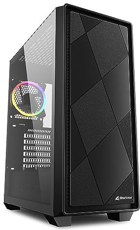Sharkoon - VS8 RGB - Midi Tower Behuizing - Zwart - Geschikt voor 6 Fans en 2 Radiatoren