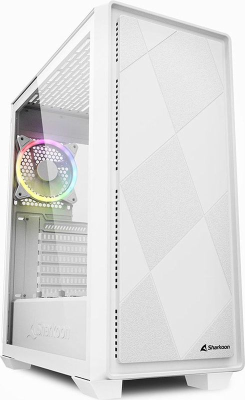 Sharkoon - VS8 RGB - Midi PC-behuizing - Zwart - Ondersteunt 6 Ventilatoren