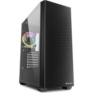Sharkoon VS9 RGB Midi ATX PC behuizing, zwart