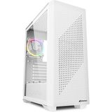 Sharkoon - VS9 RGB - Midi Tower Behuizing - Wit - Geschikt voor 6 Fans en 2 Radiatoren