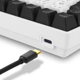 Sharkoon SKILLER SGK50 S3 Gaming-Tastatur Gateron Yellow weiß