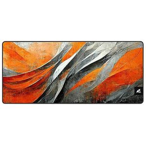 Sharkoon Skiller SGP30 D6 Grijs, Oranje, Zwart - Muismat - XXL - 900 x 400 mm