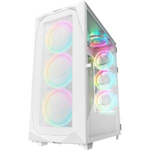 Sharkoon REV300 Wit - Midtowermodel - ATX - geen voeding - A.RGB fans - wit