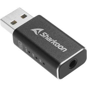 Sharkoon - Gaming DAC Pro S V3 - Geluidskaart - Zwart - USB Type-A, 3,5 mm uitgang, 2 V uitgangsspanning