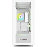 Sharkoon Rebel C60 White - Midtowermodel - ATX - RGB - wit