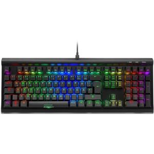 Sharkoon - SKILLER SGK40 - Toetsenbord - Rood Zwart - Bedraad - USB-C