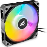 Sharkoon - Rebel F50 PWM - PC Ventilator - Zwart - 120 mm, 2000 rpm, 132 m³/u, RGB LED's