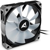 Sharkoon - Rebel F50 PWM - PC Ventilator - Zwart - 120 mm, 2000 rpm, 132 m³/u, RGB LED's