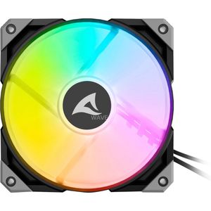 Sharkoon - Rebel F50 PWM - PC Ventilator - Zwart - 120 mm, 2000 rpm, 132 m³/u, RGB LED's