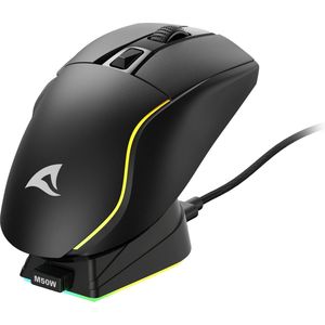 Sharkoon SGM50W muis Gamen Rechtshandig RF Wireless + USB Type-A Optisch 6400 DPI