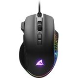 Sharkoon - SHARK Force 3 - Muis - Zwart - Bedraad - Ergonomische Vorm