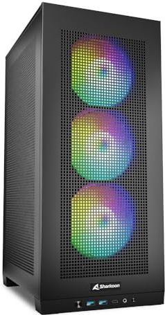 Sharkoon - Rebel C20 ITX - PC Behuizing - RGB - Ruimte Voor Grote GPU's