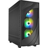 Sharkoon - Rebel C80M RGB - Computerbehuizing - Zwart - 4 PWM-ventilatoren met RGB-verlichting