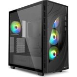 Rebel - C80G RGB - Computerbehuizing - Zwart - Gehard Glas