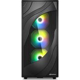 Rebel - C80G RGB - Computerbehuizing - Zwart - Gehard Glas