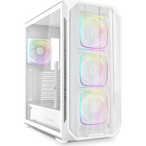 Sharkoon - AK5 RGB - PC-behuizing - Wit - ATX - Ruimte voor Ventilatoren