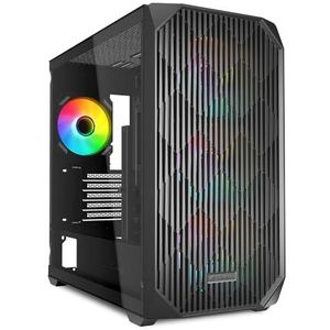 Sharkoon - Mk3 RGB - PC-behuizing - Zwart - ATX Midi Tower