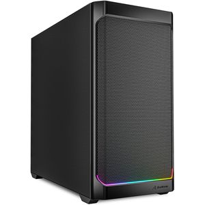 Sharkoon - Mk4 RGB - PC Behuizing - Zwart - ATX, Superieure Luchtstroom & Verlichting