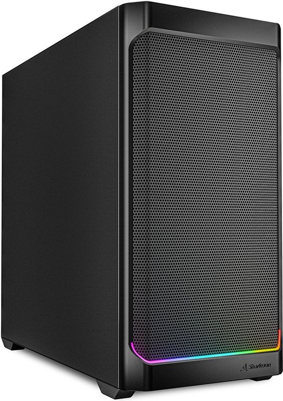 Sharkoon - Mk4 RGB - PC Behuizing - Zwart - ATX, Superieure Luchtstroom & Verlichting