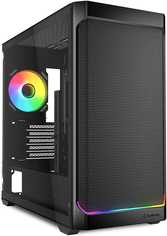 Sharkoon - Mk4W - PC Behuizing - Zwart - ATX - RGB Strip