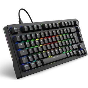 Sharkoon - Skiller SGK25 - Gaming Toetsenbord - Zwart - 75% Lay-out - Hot Swap
