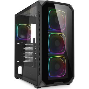 Sharkoon - Ak5g - PC Behuizing - RGB - ATX - Ruim Interieur