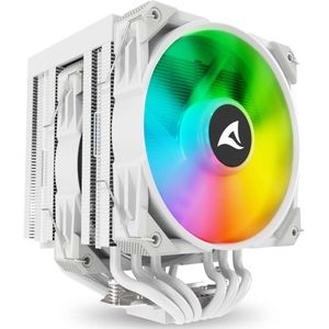 Sharkoon - A60 - CPU-koeler - Wit - RGB - Twee Ventilatoren