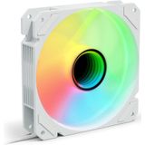 Sharkoon - SHARK Mirror PWM RGB - PC Ventilator - Wit - 120 mm, 500-1500 rpm, 99,52 m³/h