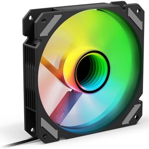 Sharkoon - SHARK Spiegel RGB PWM Reverse - Ventilator - Zwart - 120 mm