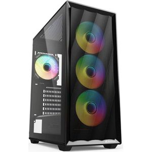 VK4 ARGB - ATX Behuizing - Geperforeerd - Zwart - Met 4 ARGB Fans
