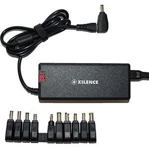 Xilence XM008 Universele notebookoplader 75W, 9 Adapter, met LED-Display - zwart XM008