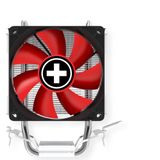 Xilence - A402 - Processorkoeler - Zwart, Rood - 600/2200 tpm, 65,4 CFM, 14/23,8 dB