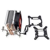 Xilence - I402 - Processorkoeler - Zwart/Rood - 600/2200 tpm, 65,4 CFM, 14/23,8 dB